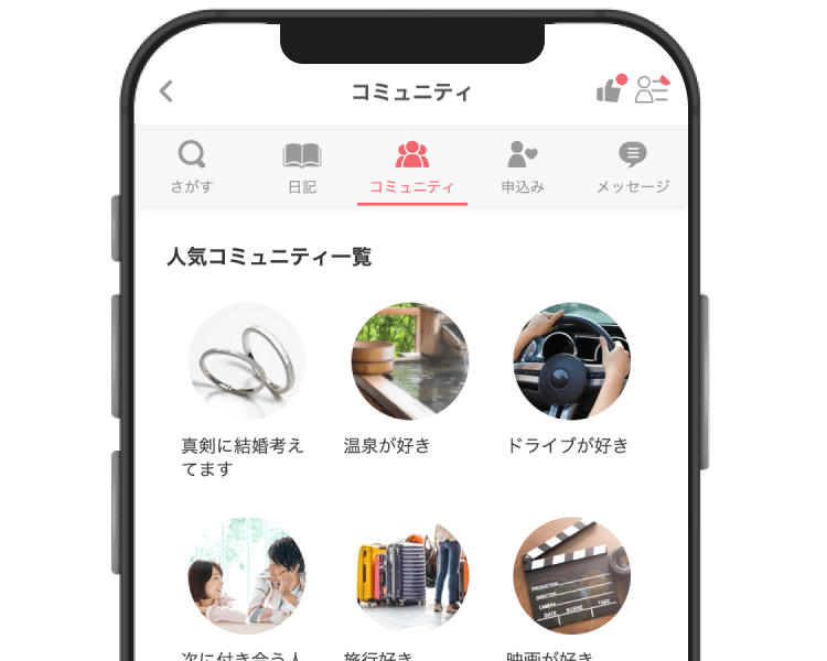 気になるコミュニティを見つけよう！